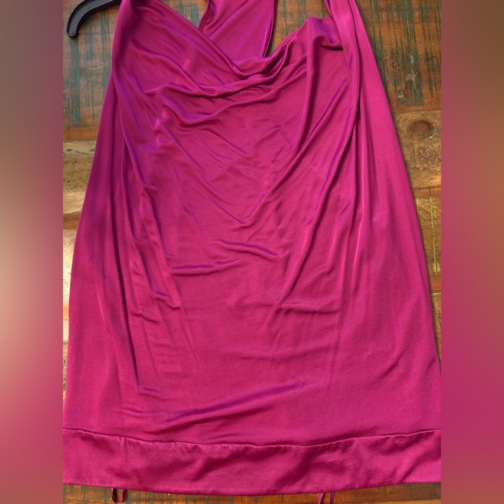 Diane Von Furstenberg Large Tank Top Sleeveless Pink Sexy Fuchsia XL summer club - Picture 11 of 12